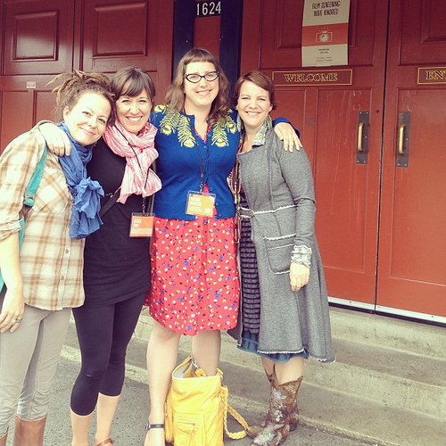 Earlier today at Jen Lee's #indiekindred film premiere with @pixiecampbell @jessicaswift and @missviv. Super proud of Jen's film and glad to be there to support all who were a part of it!