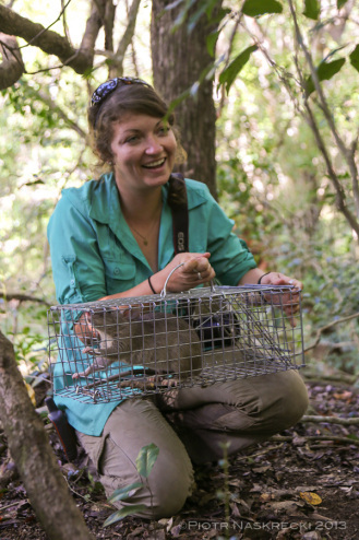 Jen with her exciting catch