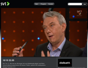 Se SVT Debatt om elektroniska cigaretter från 1:55 till 13:40