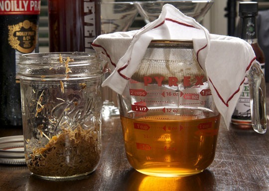 Bitters, strained.