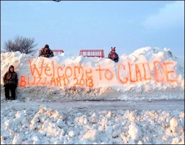 Claude Texas Blizzard 2013