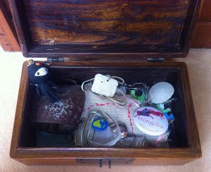 Having reminders all over the house isn't quite enough, I need a box, too.