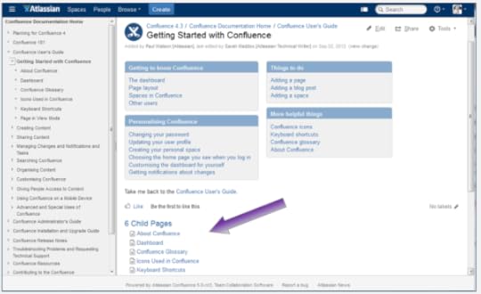 Confluence tip - how to hide child pages