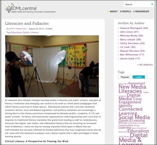 http://dmlcentral.net/blog/buffy-hamilton/literacies-and-fallacies