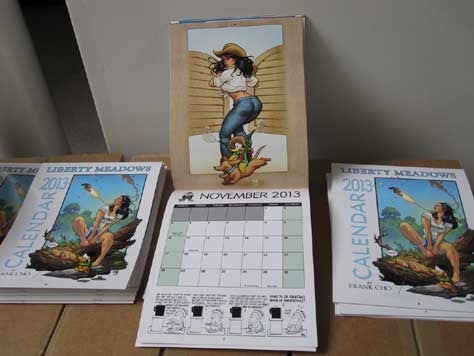FRANK CHO Liberty Meadows 2013 calendar