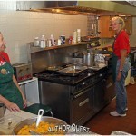 Janie and Aunt Dondi prepare breakfast for our last day of August Author Quest. What a teriffic job these two ladies did. We ate like royality every day of camp.