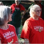 and Pat, the camp nurse.