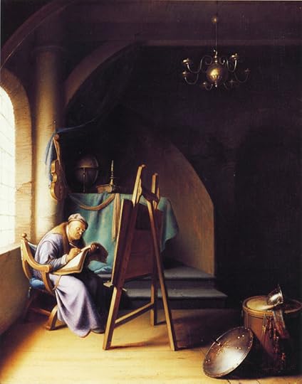 Man Writing by an Easel by Gerard Dou