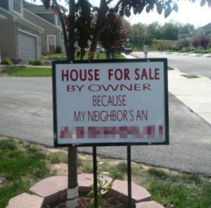 For sale sign