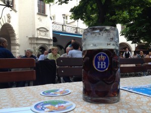 My First Beer in Munich - at Hofbrauhaus