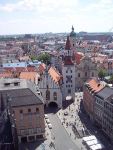 Marienplatz - view from the Rathaus Tower
