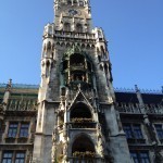 The Glockenspiel Tower in Marienplatz