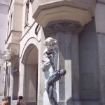 Funny fountain near Karlsplatz