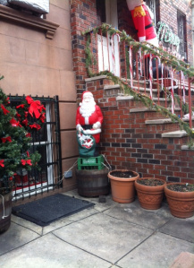 Santa on a milk crate