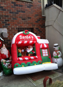 Santa's inflatable workshop