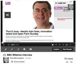 Brit Mums Live, BBC Wiltshire interview
