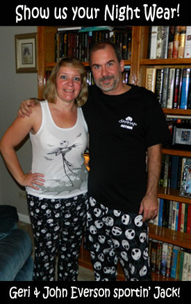 Geri & John Everson - sportin' Jack Skellington!