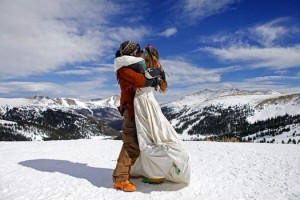 Skiing Couples Wed Atop Colorado's Loveland Ski Area