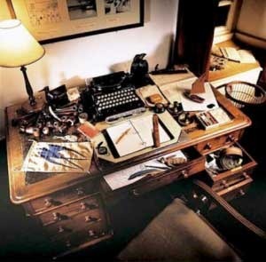 A writer's desk