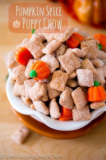 Pumpkin Spice Puppy Chow aka Muddy Buddies. No-bake, easy, quick, and addicting!