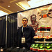 This guy had awesome free zombie cupcakes.