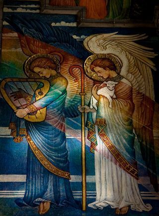 Mural detail by Phoebe Traquair