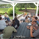 Camp Director Ann Rowland begins the staff orientation and training session. All counselors, counselors in training and instructors participate.