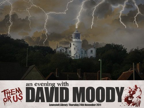 An evening with David Moody - artwork by David Naughton-Shires