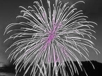 I'm celebrating with fireworks