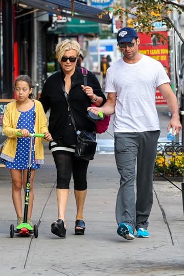 Hugh Jackman and his wife Deborra take Ava Jackman to school - P