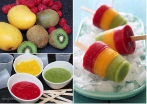 Mango Kiwi Raspberry Pops