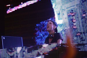 LOS ANGELES, CA - FEBRUARY 08: DJ Avicii perf...