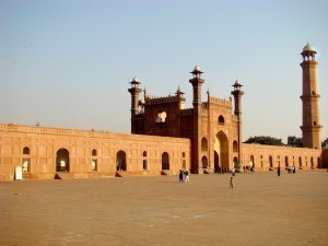Inside the magnificient Badshahi mosque