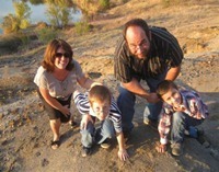 Kris Howe and the Family Photo by Shelley Kofler KERA News