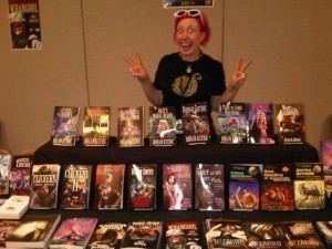 Deadite Press's Rose O'Keefe celebrated our coup.