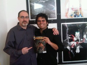 And Mike Hawthorne celebrated his CONAN gig.