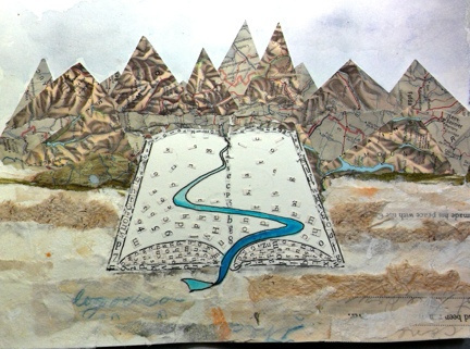 The completed collage