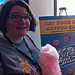 Kirby was making cotton candy! (technically some guy was making it but Kirby endorsed it at least)