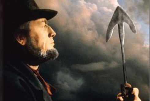 Still shot from the movie: Moby Dick.