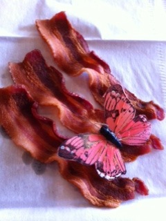 butterfly and bacon