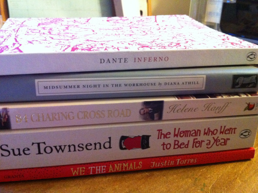 And the full haul of books from my trip. Not too many this time!