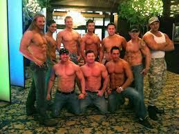 The hot shirtless men of which our new friend spoke. How can this not be beneficial?