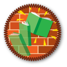 Thrown Against the Wall badge
