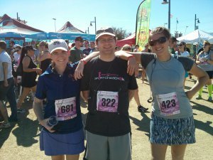 Me, Jeff, Tricia, pre-race
