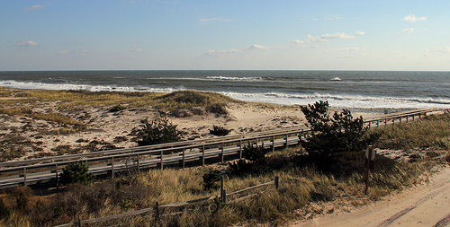 Smith Point Beach from Visitor Center