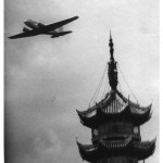 DC-2 over Lunghwa Pagoda, 1935