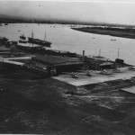 CNAC hangar at Lunghwa Airport, on the Whangpoo River