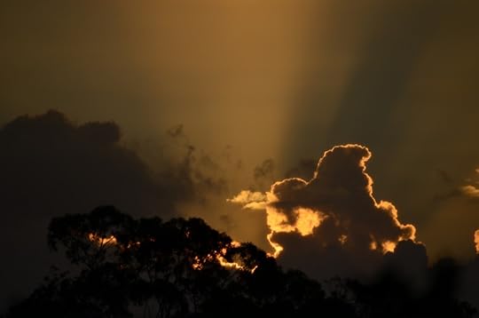 Fire breathing sunset