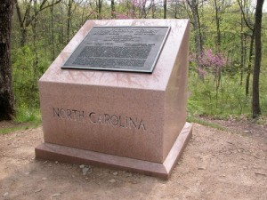 26th North Carolina Regiment Monument at Gettysburg National Military Park