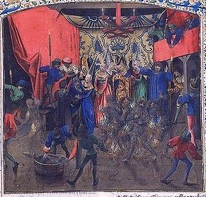 1460 illumination of the Dance of Savages